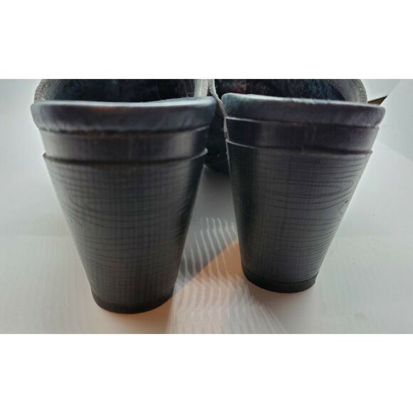 Dansko Gray Suede Mules with Strap - Picture 6 of 9